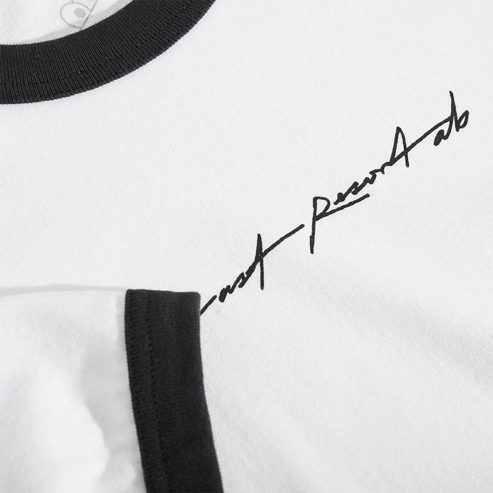 Last Resort AB Signature Ringer SS Tee White/Black