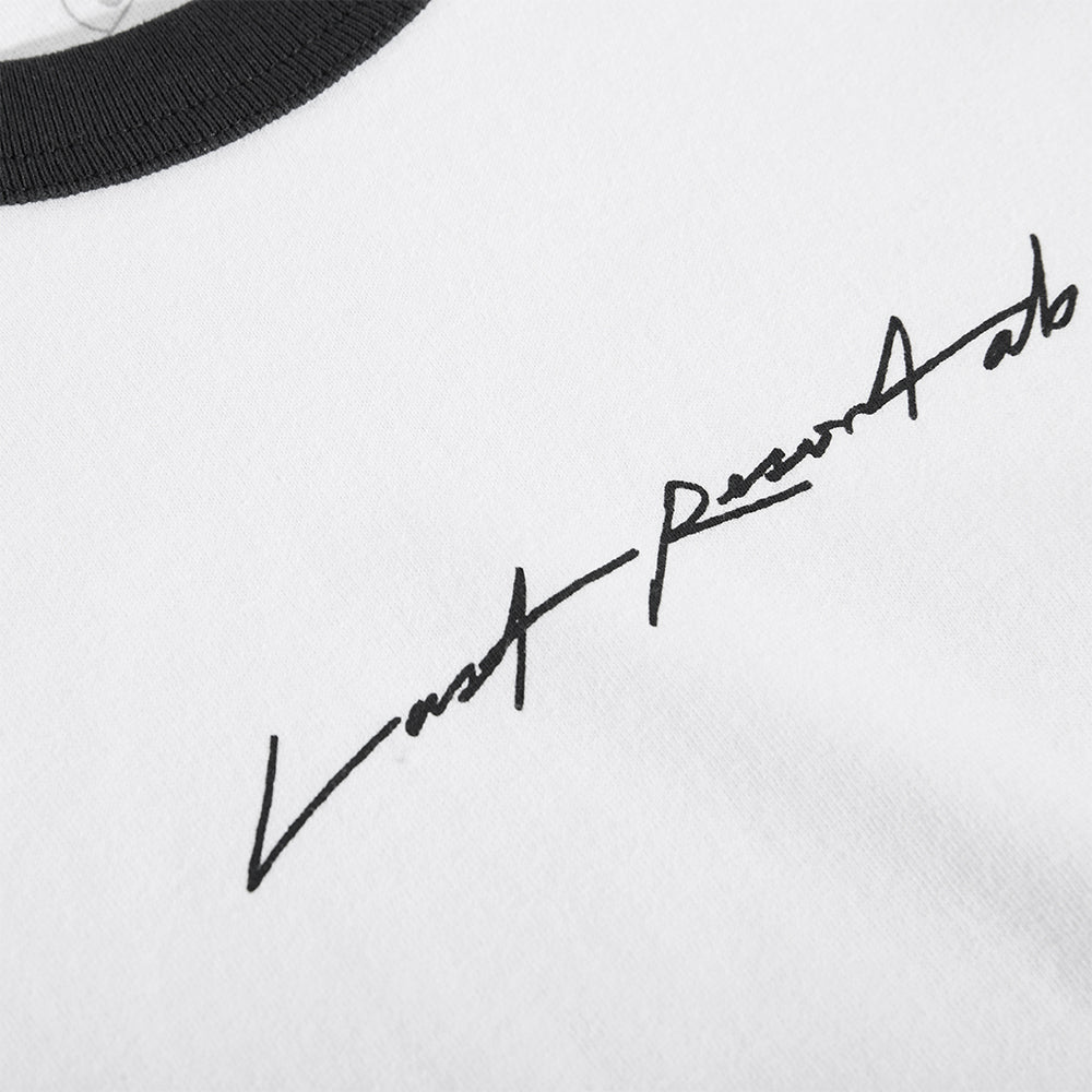 Last Resort AB Signature Ringer SS Tee White/Black