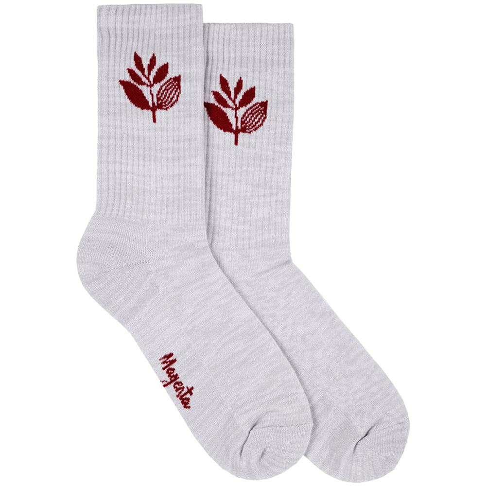 Magenta Plant Socks Ash/Rust