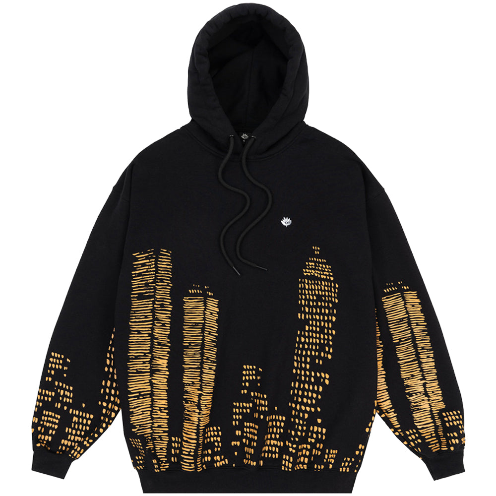 Magenta Downtown Hoodie Black