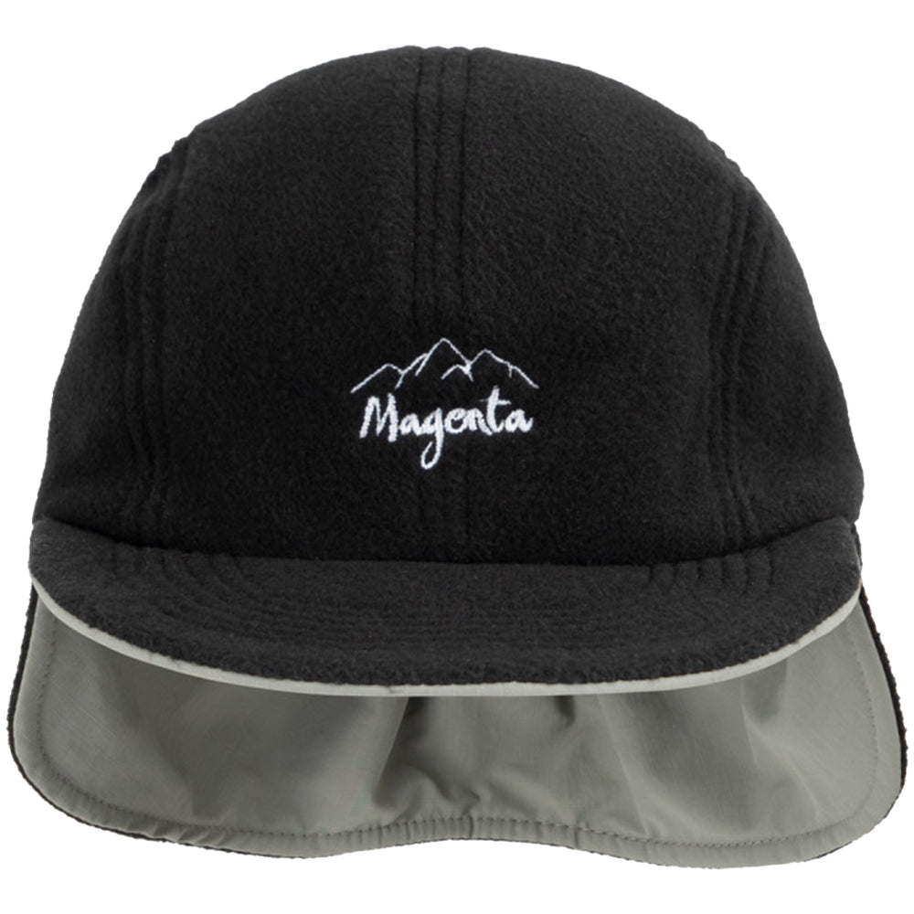 Magenta Reversible Flap Hat Natural/Black