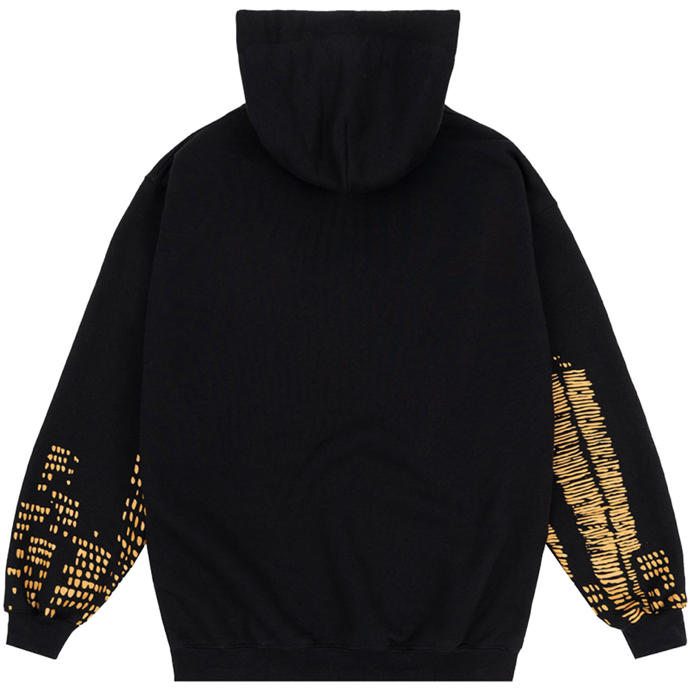 Magenta Downtown Hoodie Black