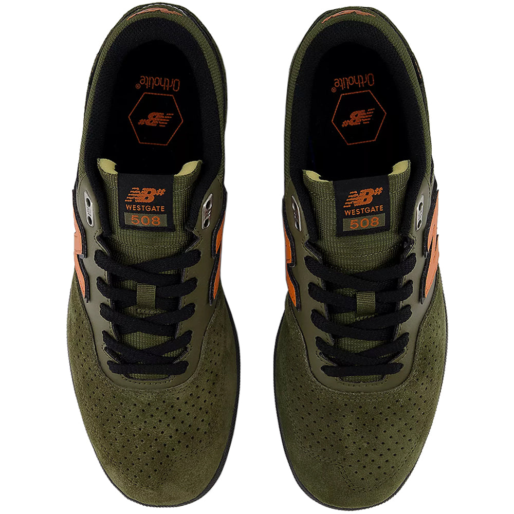 New Balance Numeric Brandon Westgate 508 Shoes Olive/Burnt Orange