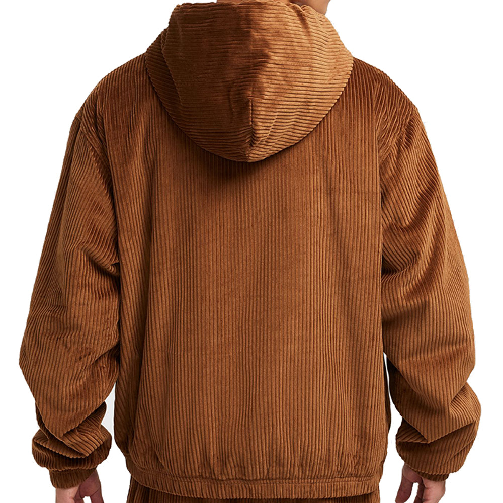 Nike SB Full-Zip Hooded Corduroy Jacket Light British Tan/Armory Navy