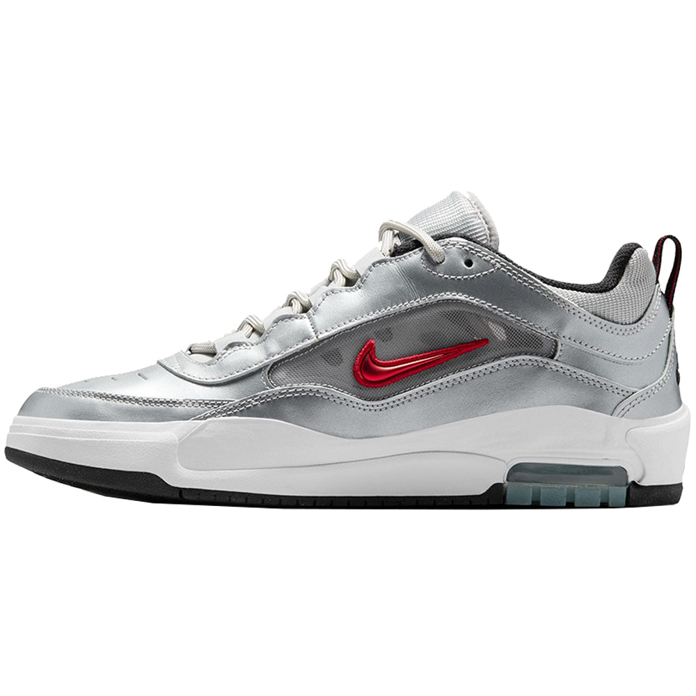 Nike SB Nike Air Max Ishod Premium Shoes Metallic Silver/Varsity Red