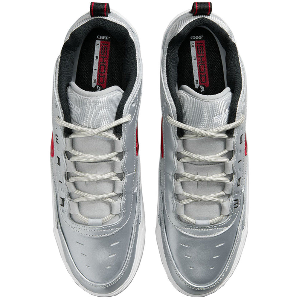 Nike SB Nike Air Max Ishod Premium Shoes Metallic Silver/Varsity Red