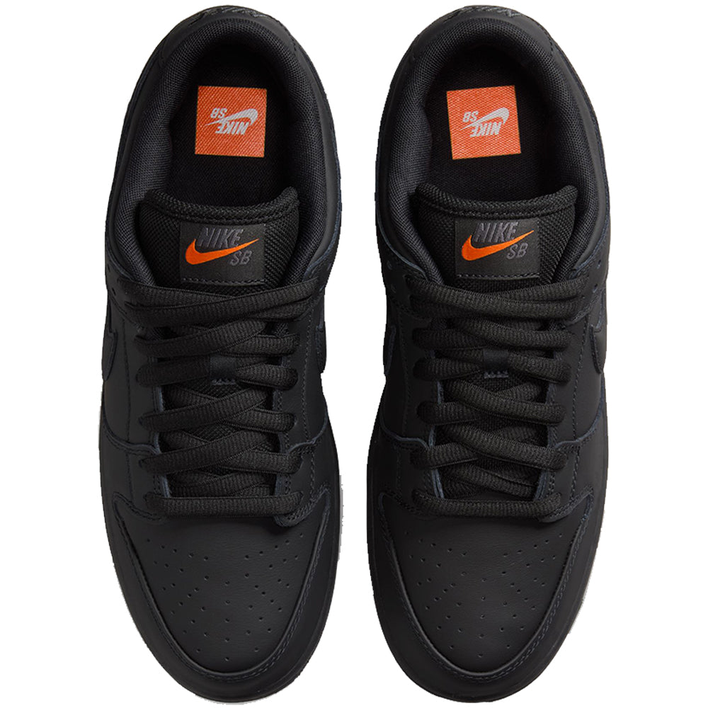 Nike SB Orange Label Dunk Low Pro ISO Shoes Black/Black-Black-Black