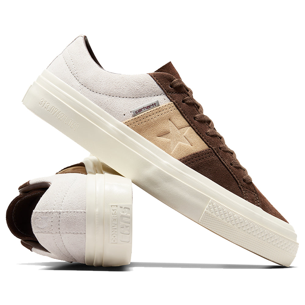 Converse CONS x Carhartt WIP One Star Academy Pro Shoes Dark Earth/Starfish/Egret