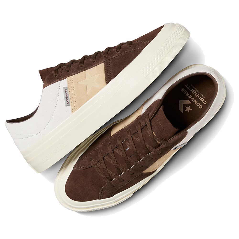 Converse CONS x Carhartt WIP One Star Academy Pro Shoes Dark Earth/Starfish/Egret