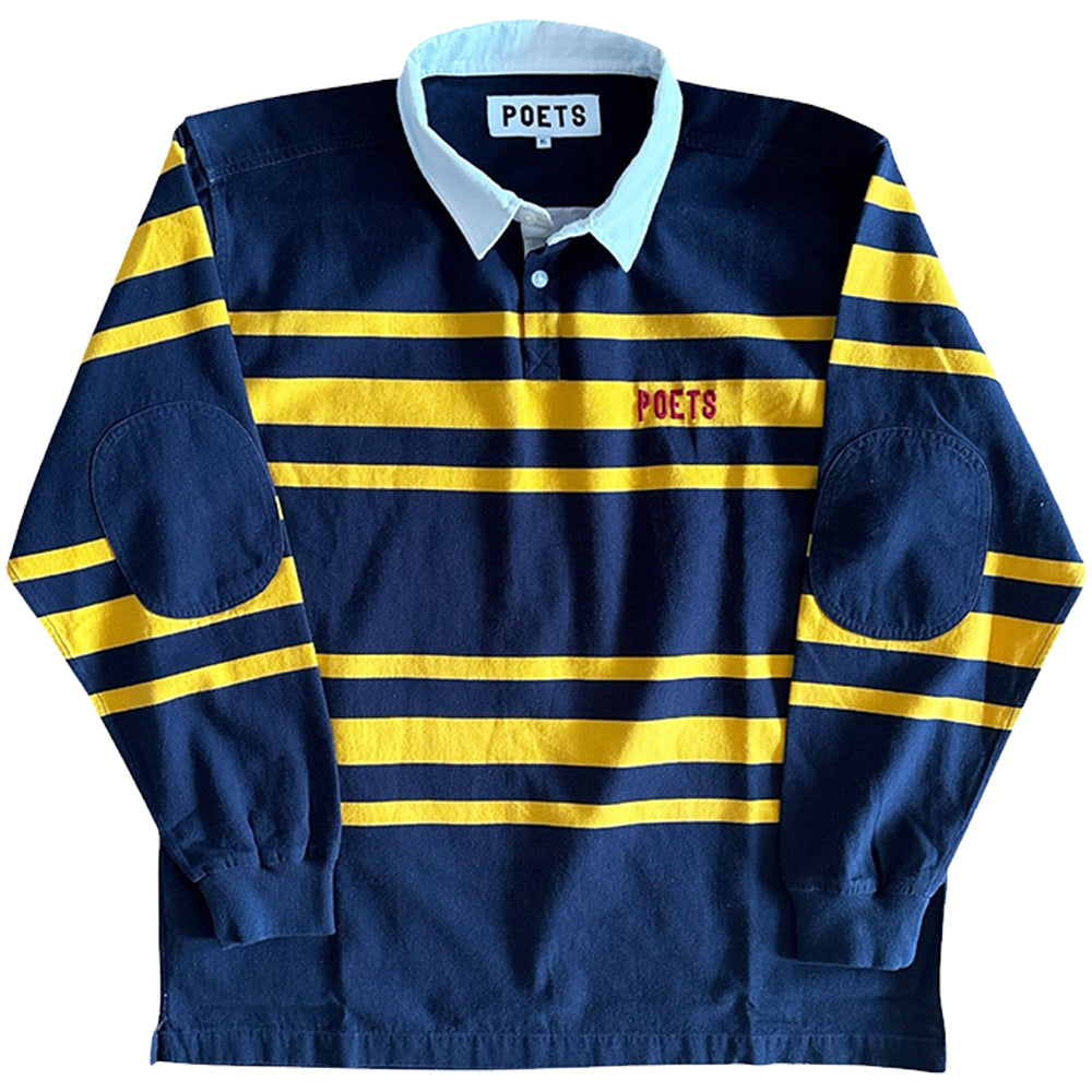 Poets Rugby Shirt Navy/Yellow