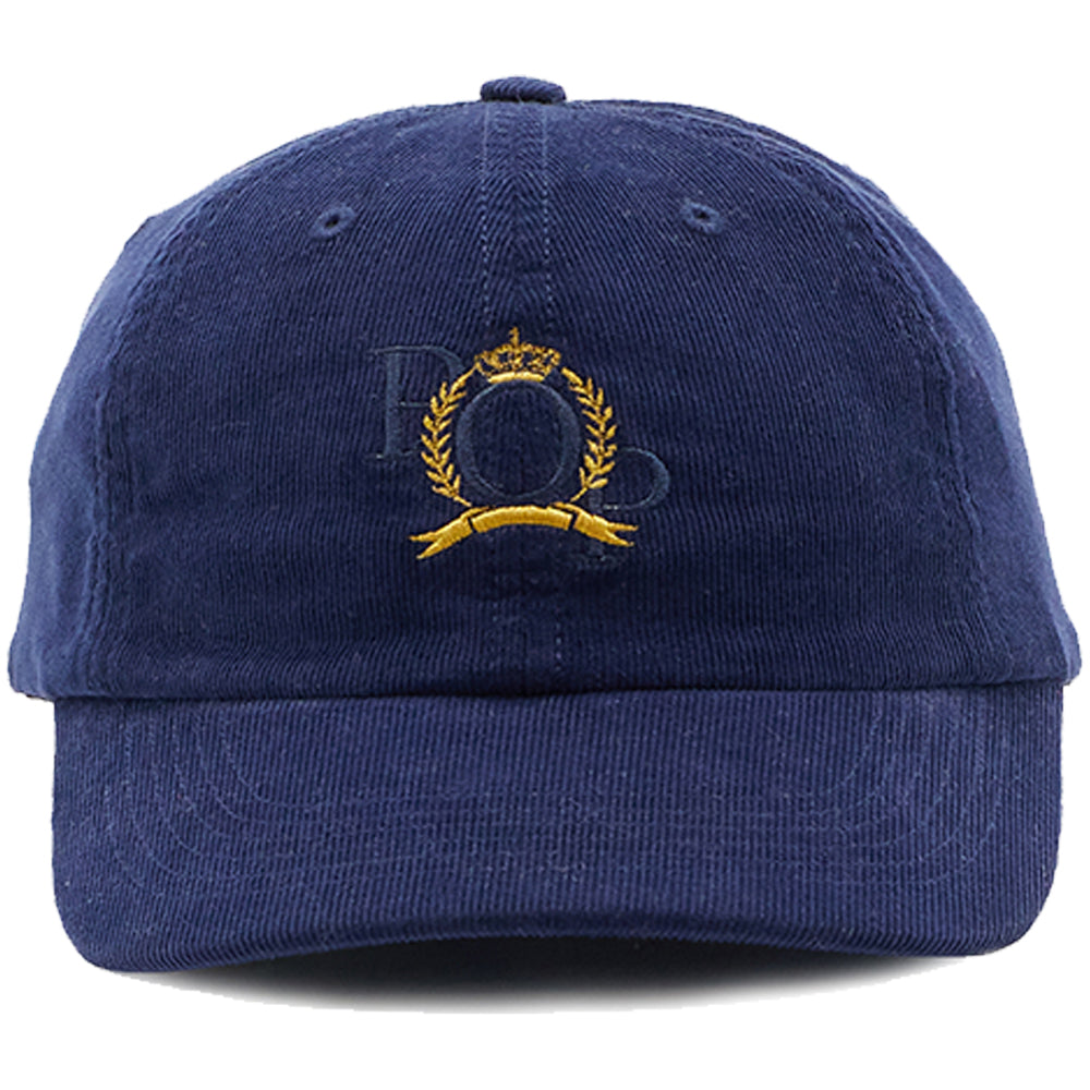 Pop Trading Company Minicord Crest Six Panel Hat Navy