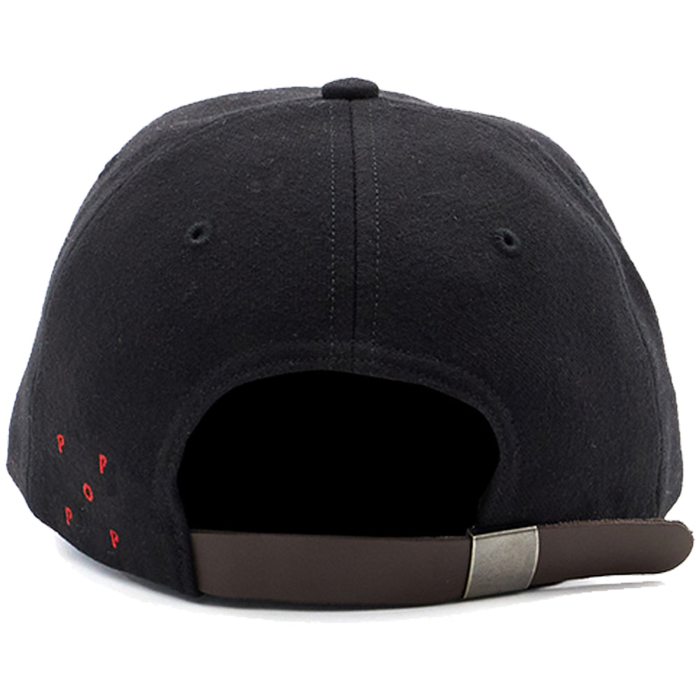 Pop Trading Company O Six Panel Hat Black/Goji Berry