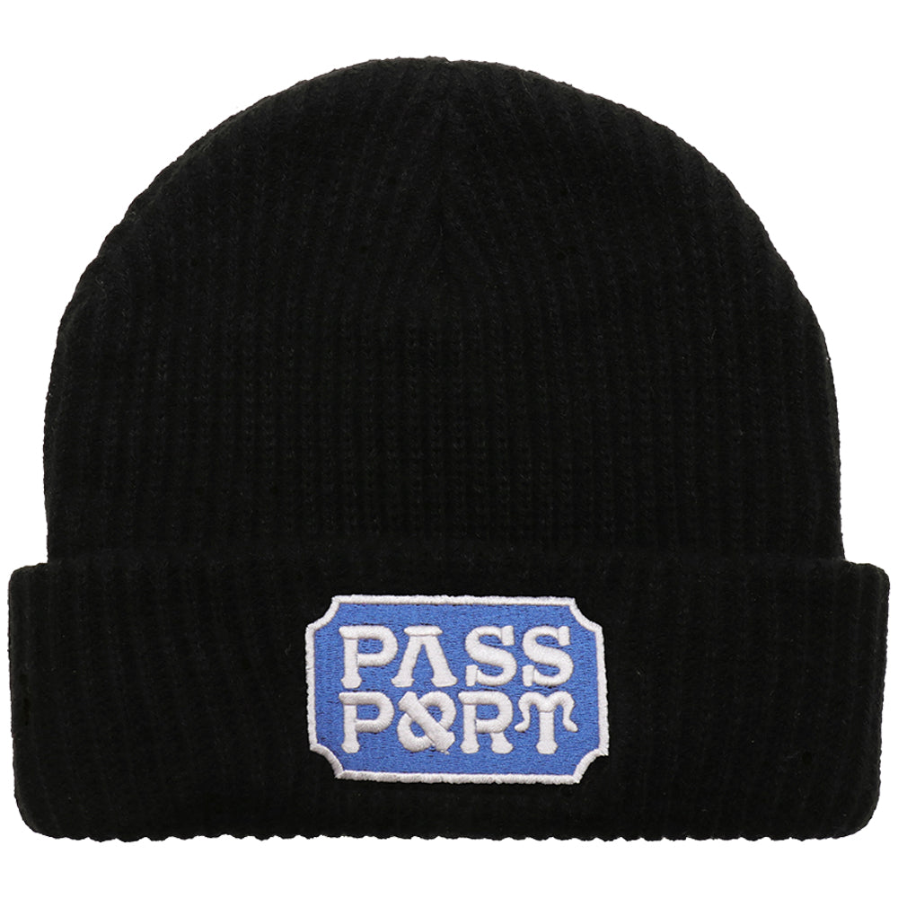 Pass~Port Yearbook Logo Beanie Black