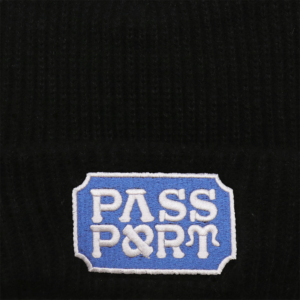 Pass~Port Yearbook Logo Beanie Black