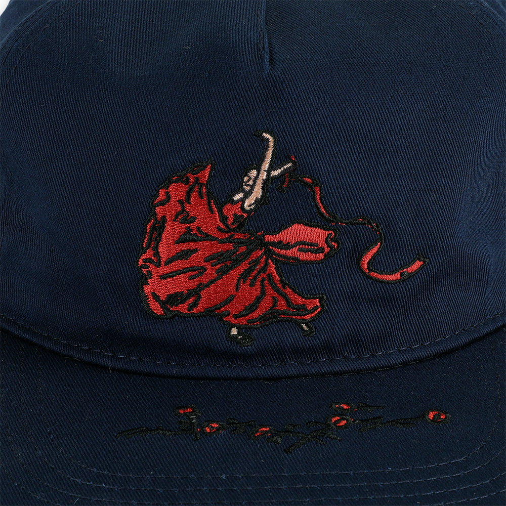 Pass~Port Red Flag Workers Cap Navy