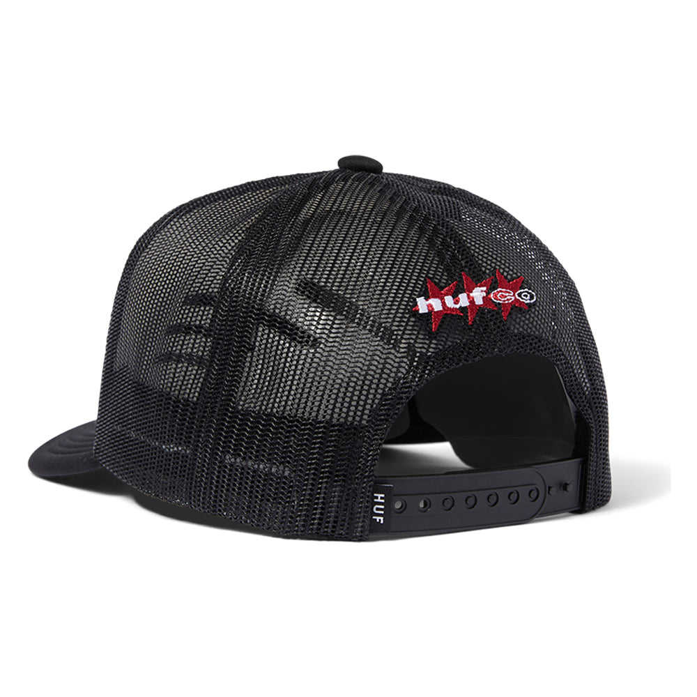 HUF Rizzo Trucker Hat Black