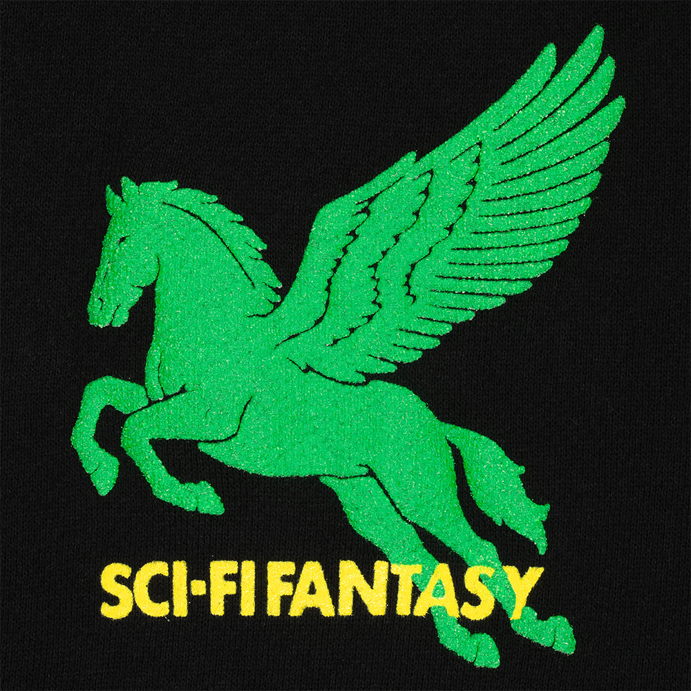 Sci-Fi Fantasy Pegasus Crewneck Black