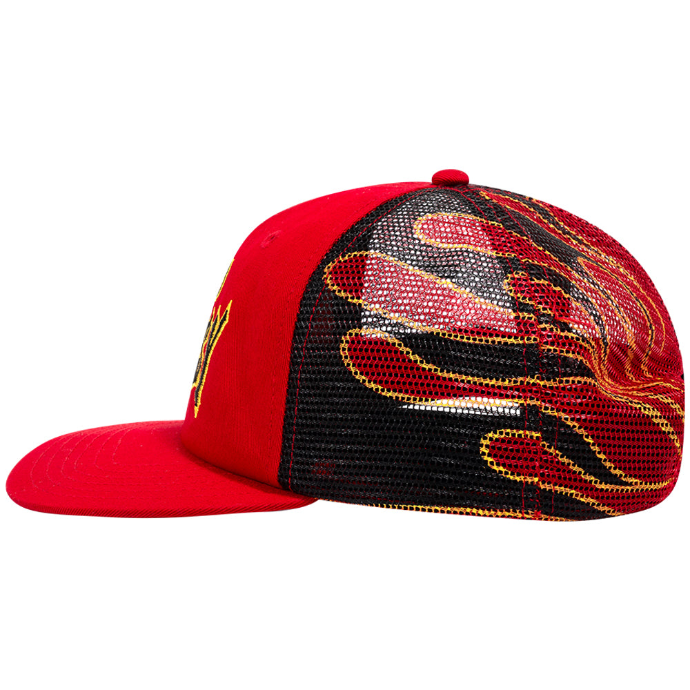 Sci-Fi Fantasy Biker Logo Hat Red