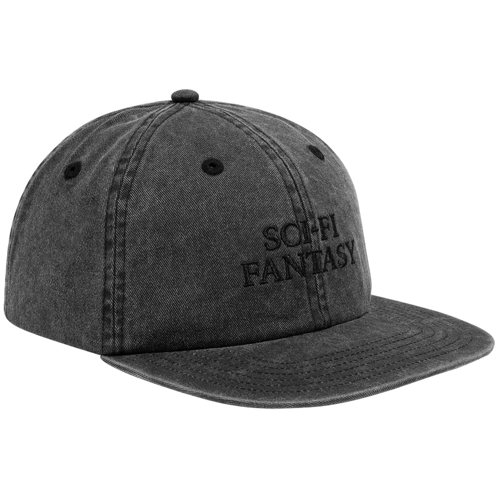 Sci-Fi Fantasy Washed Logo Hat Black