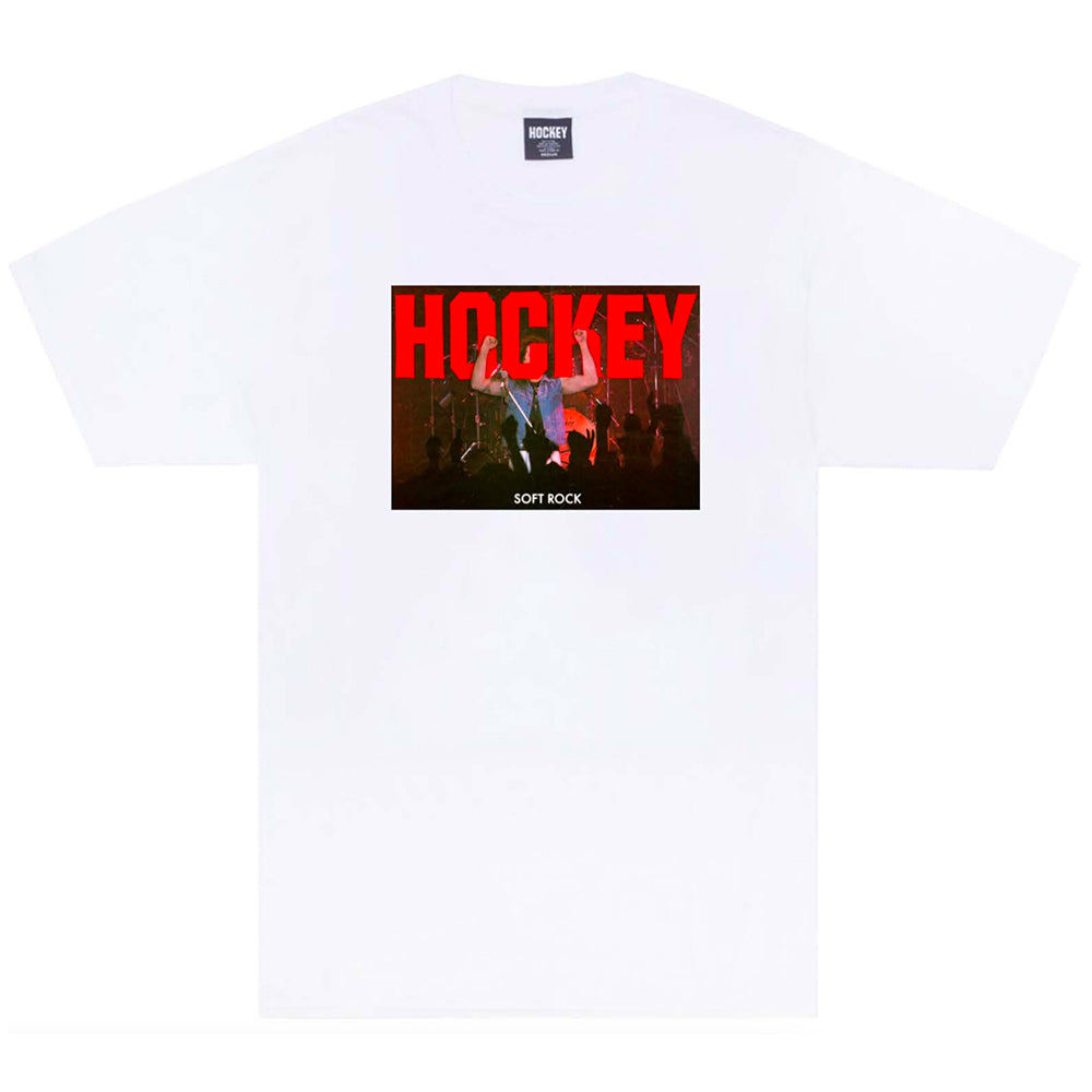 Hockey Soft Rock Tee White