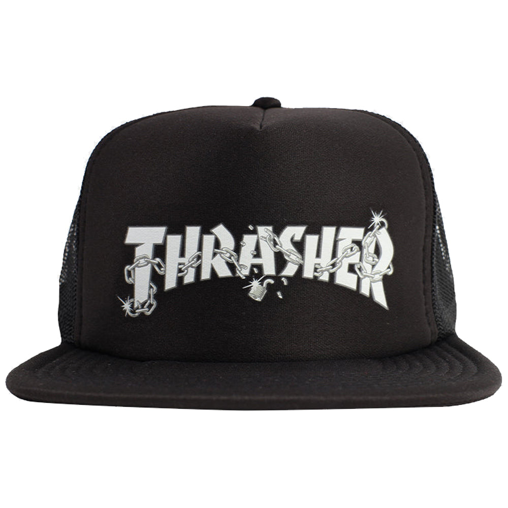 Thrasher Chains Trucker Cap black