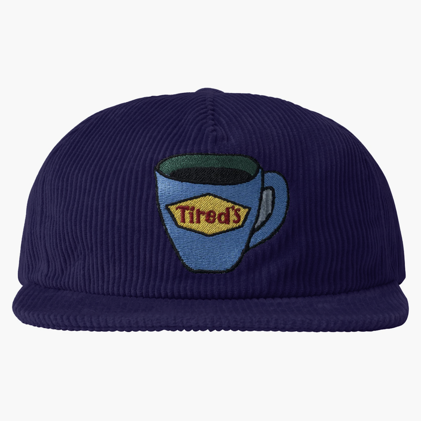 Tired Tired's Washed Cord Cap Navy