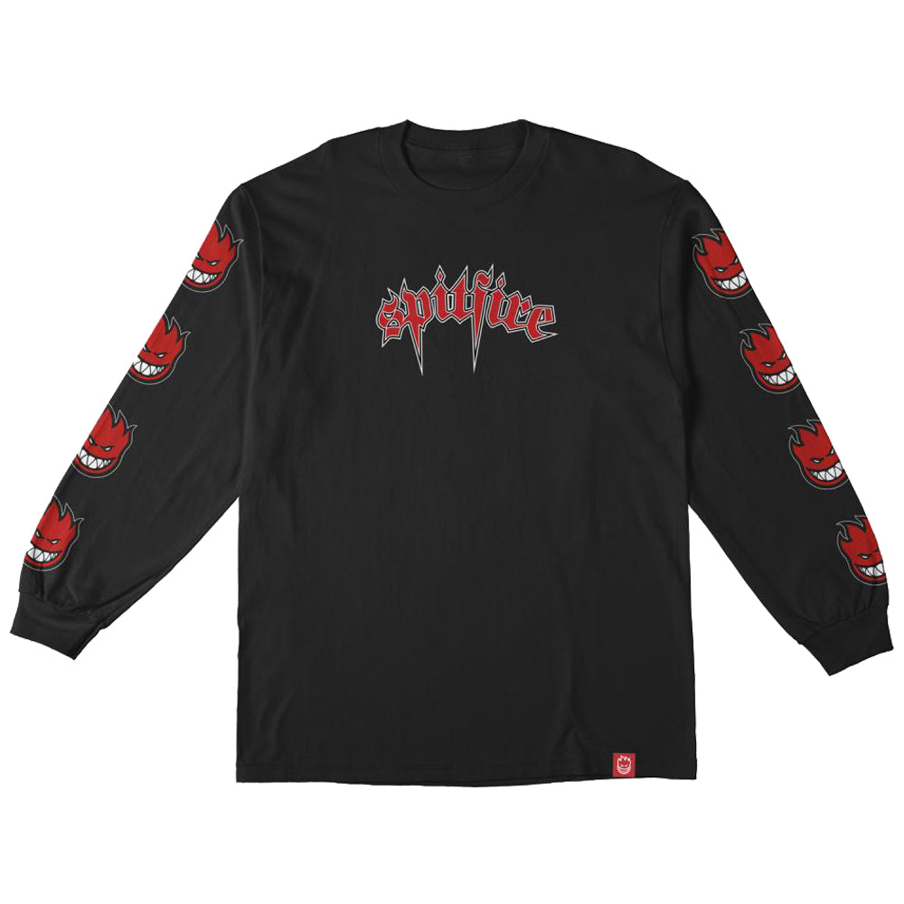 Spitfire Venom Bighead Fill Long Sleeve Tee Black