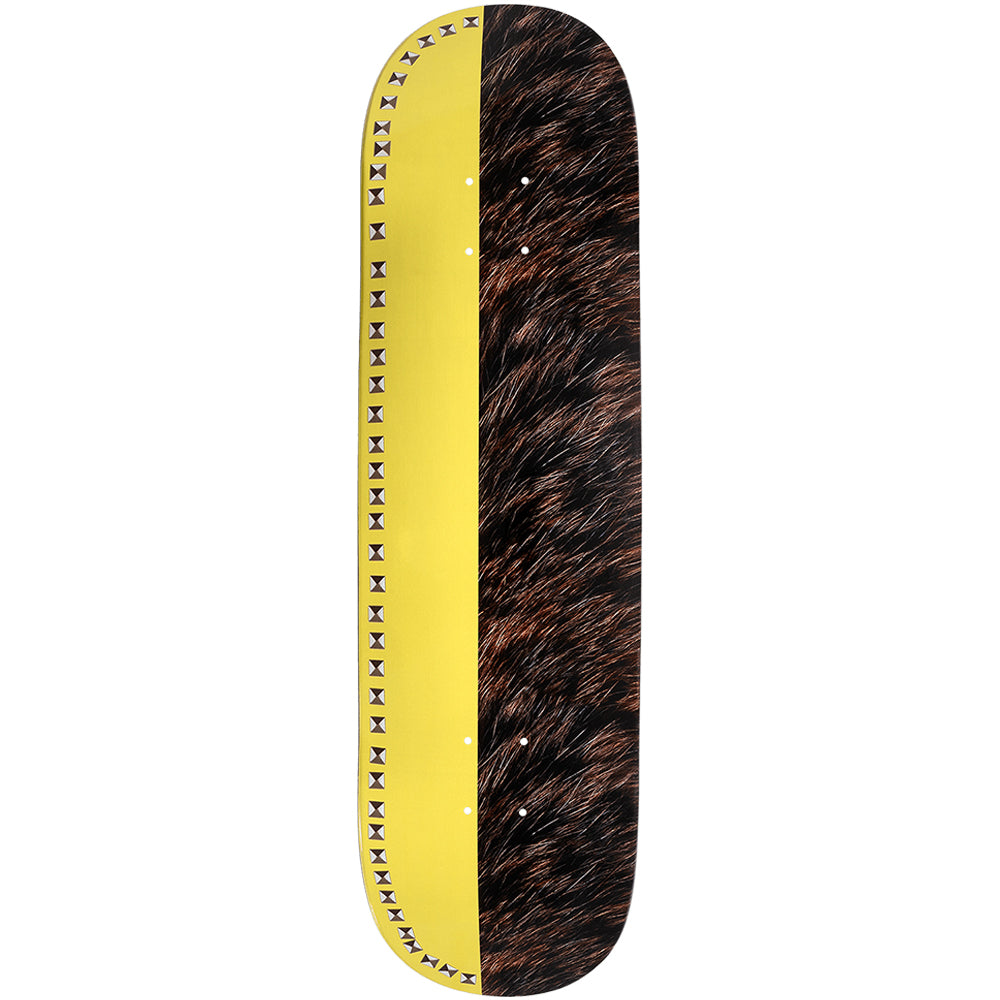 Violet Studded Banana Bear Skateboard Deck 8.25"