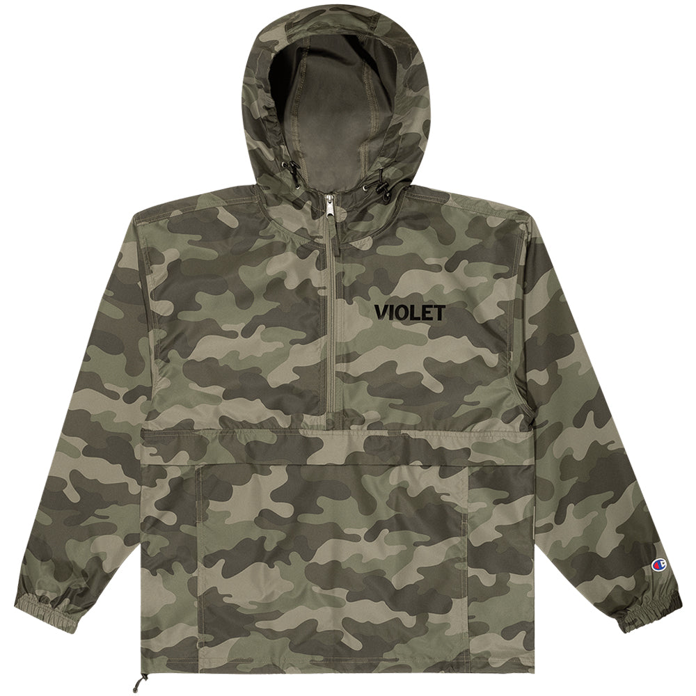 Violet Peace Jacket Green Camo