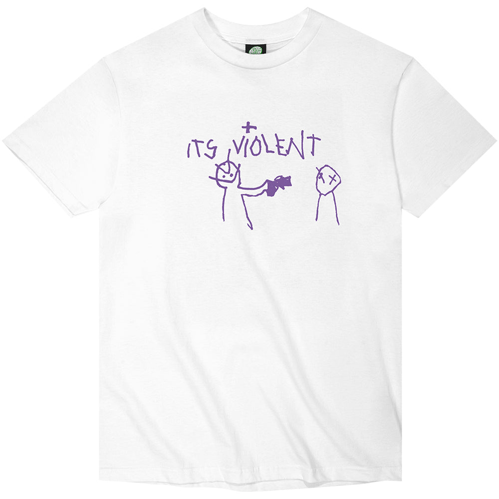 Violet It's Violent Tee White