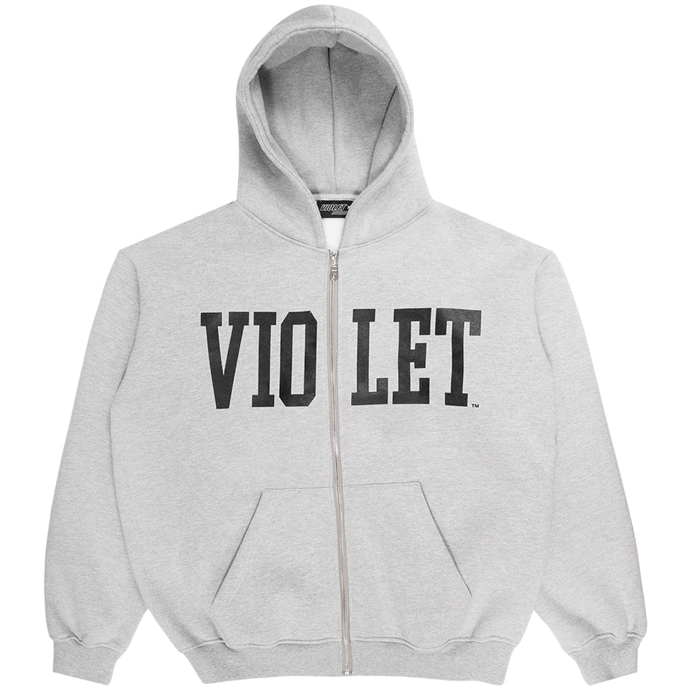 Violet x David Enth Zip Hood Grey/Black