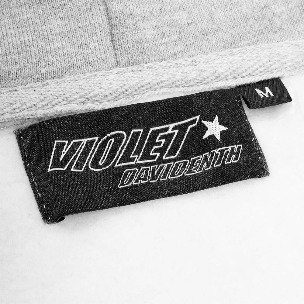 Violet x David Enth Zip Hood Grey/Black