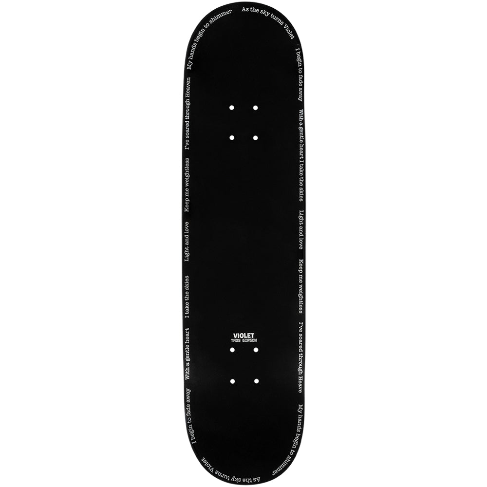 Violet Troy Gipson Pro Model Number 2 Deck 8.38" Black