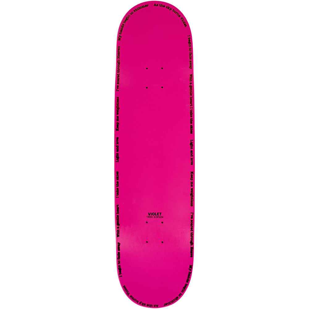 Violet Troy Gipson Pro Model Number 2 Deck 8.38" Pink