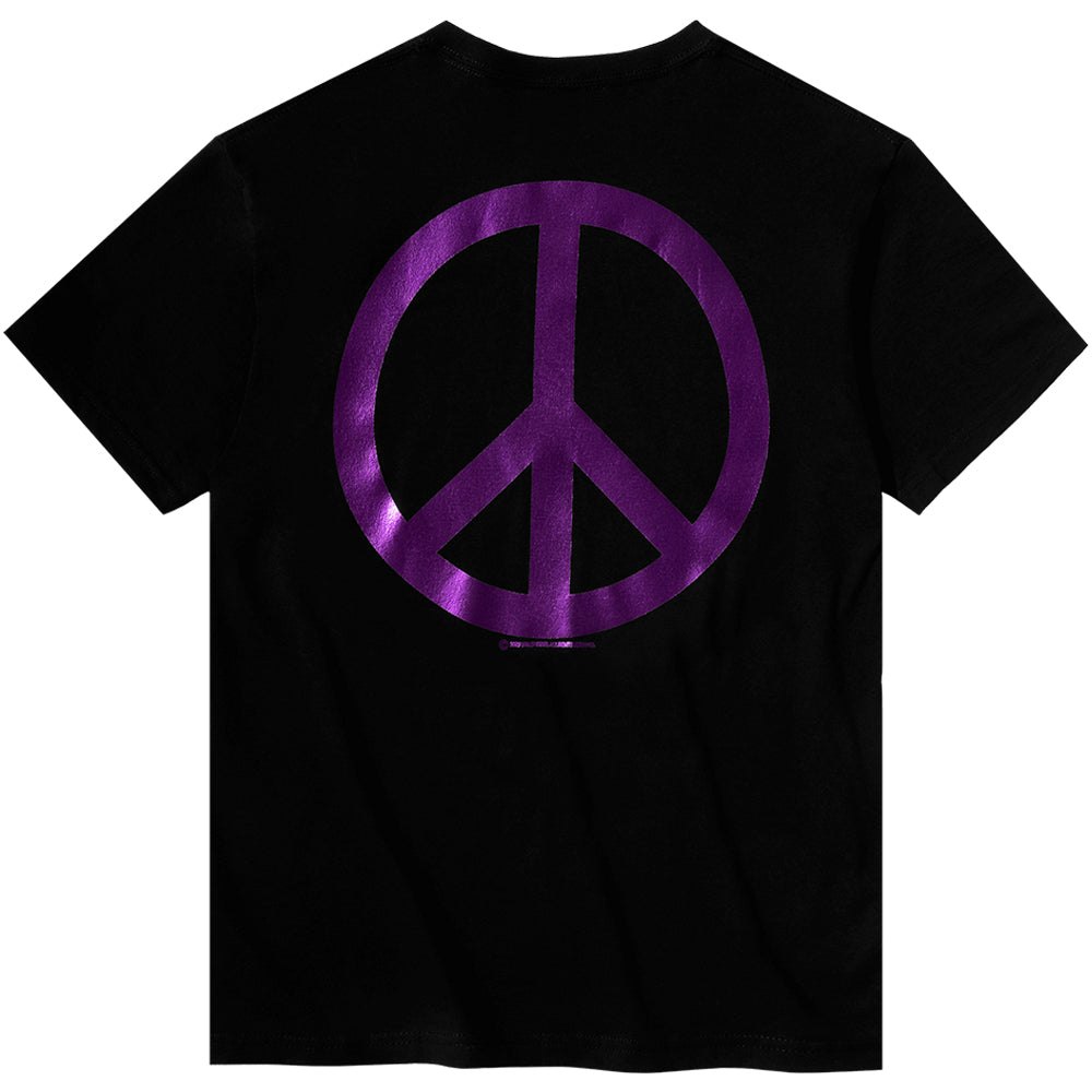 Violet Peace Tee Black