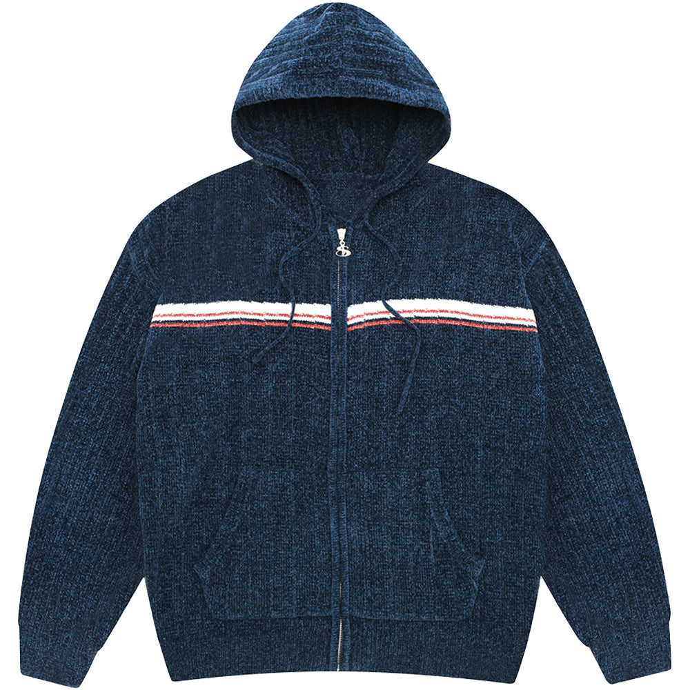 Yardsale Phantasy Chenille Hood Navy