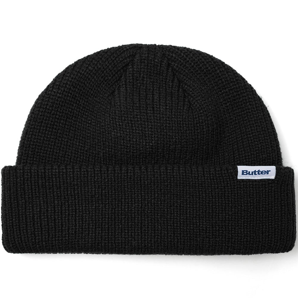 Butter Goods Wharfie Beanie black/white label