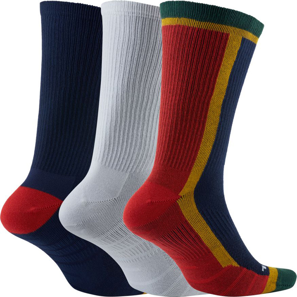 Nike SB Everyday Max Lightweight Skate Crew Socks university red/white/binary blue (3 Pairs)