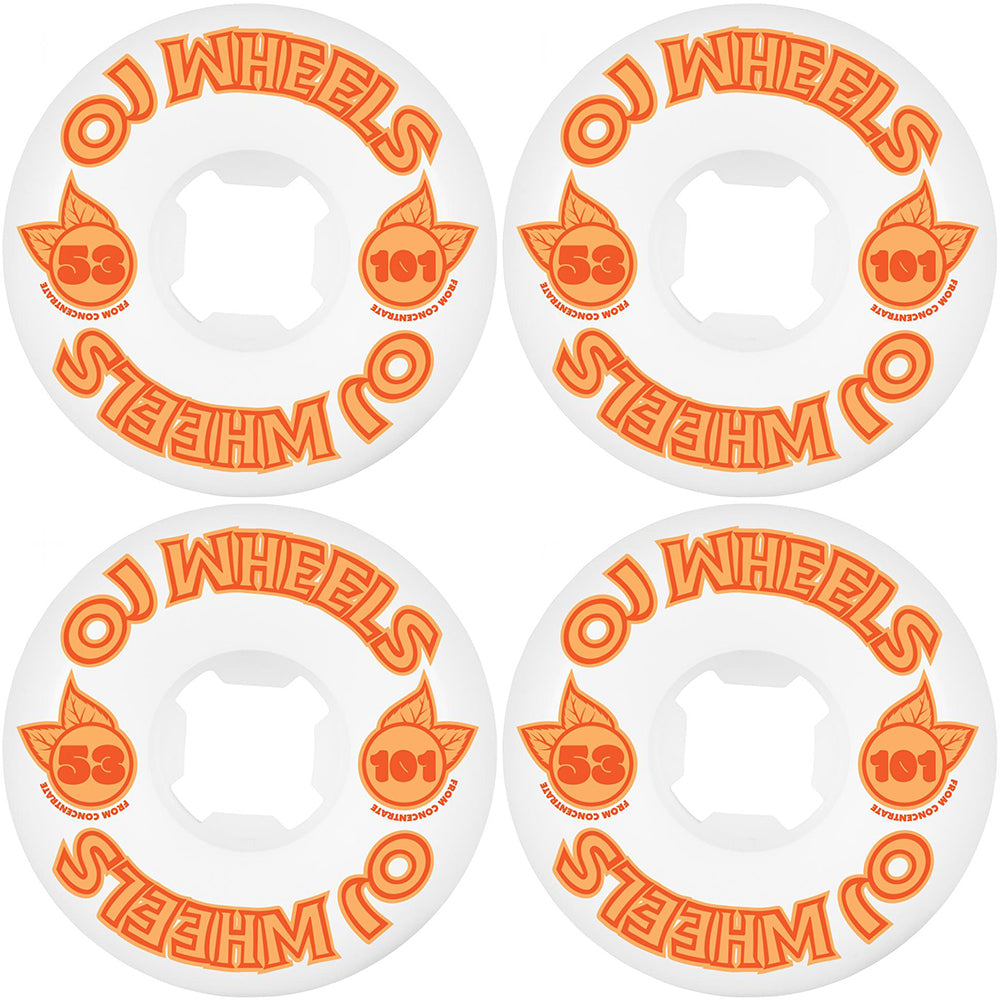 OJ From Concentrate Hardline 101a Skateboard Wheels 53mm