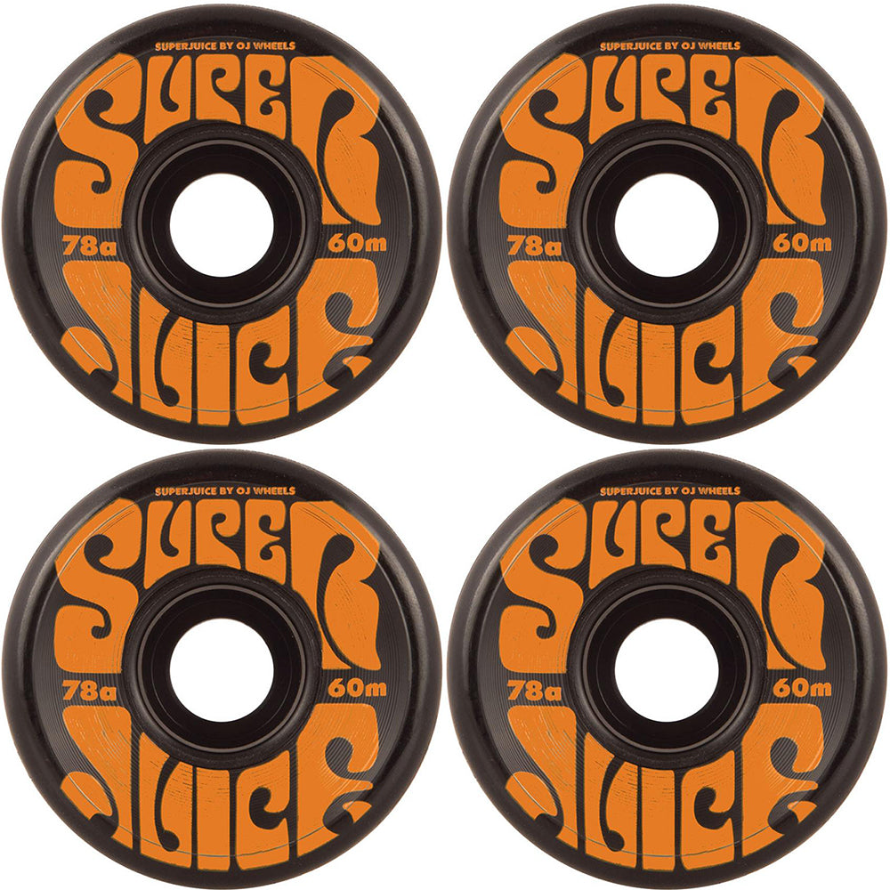 OJ Super Juice 78A Black Skateboard Wheels 60mm