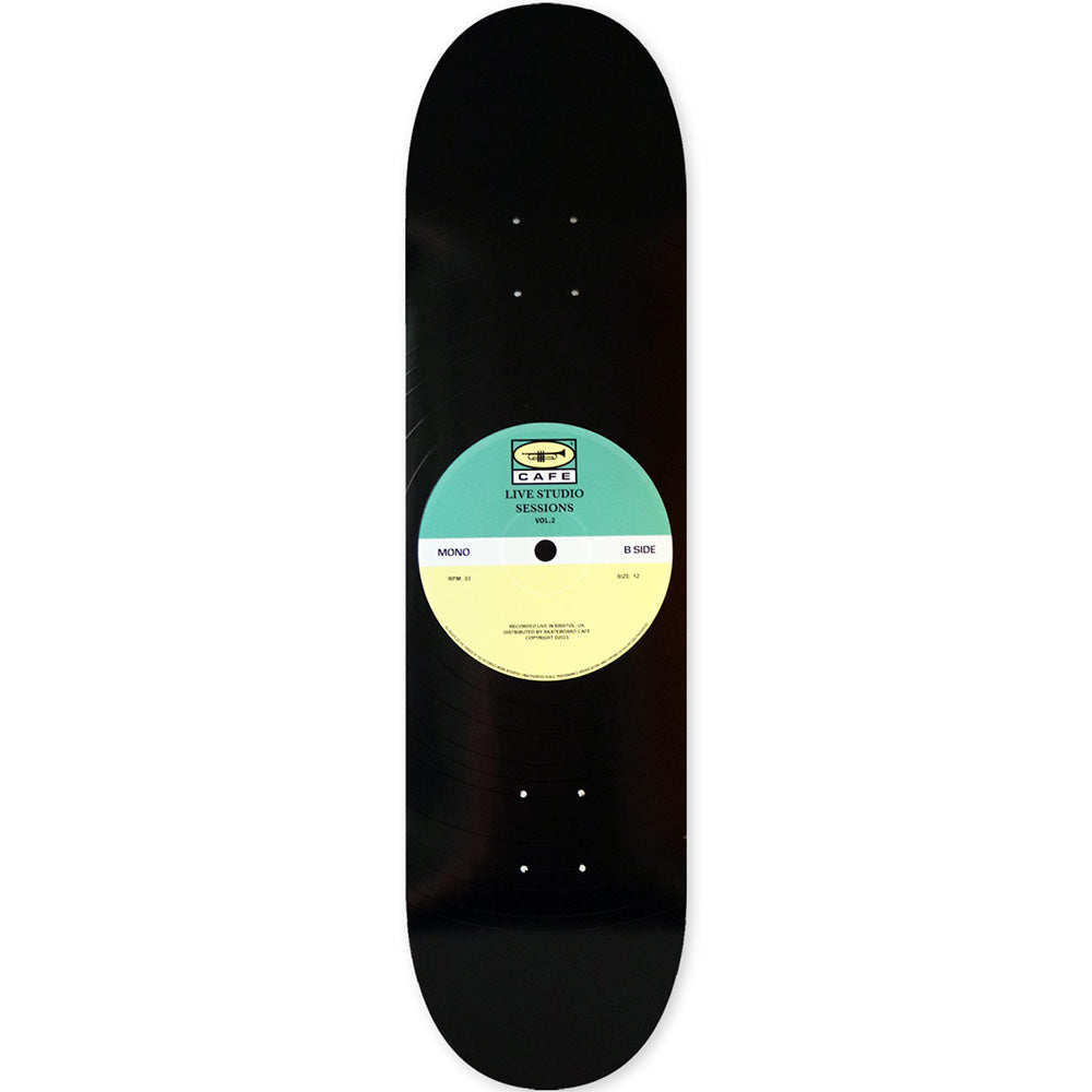 Skateboard Cafe 45 Teal/Cream Skateboard Deck 8"