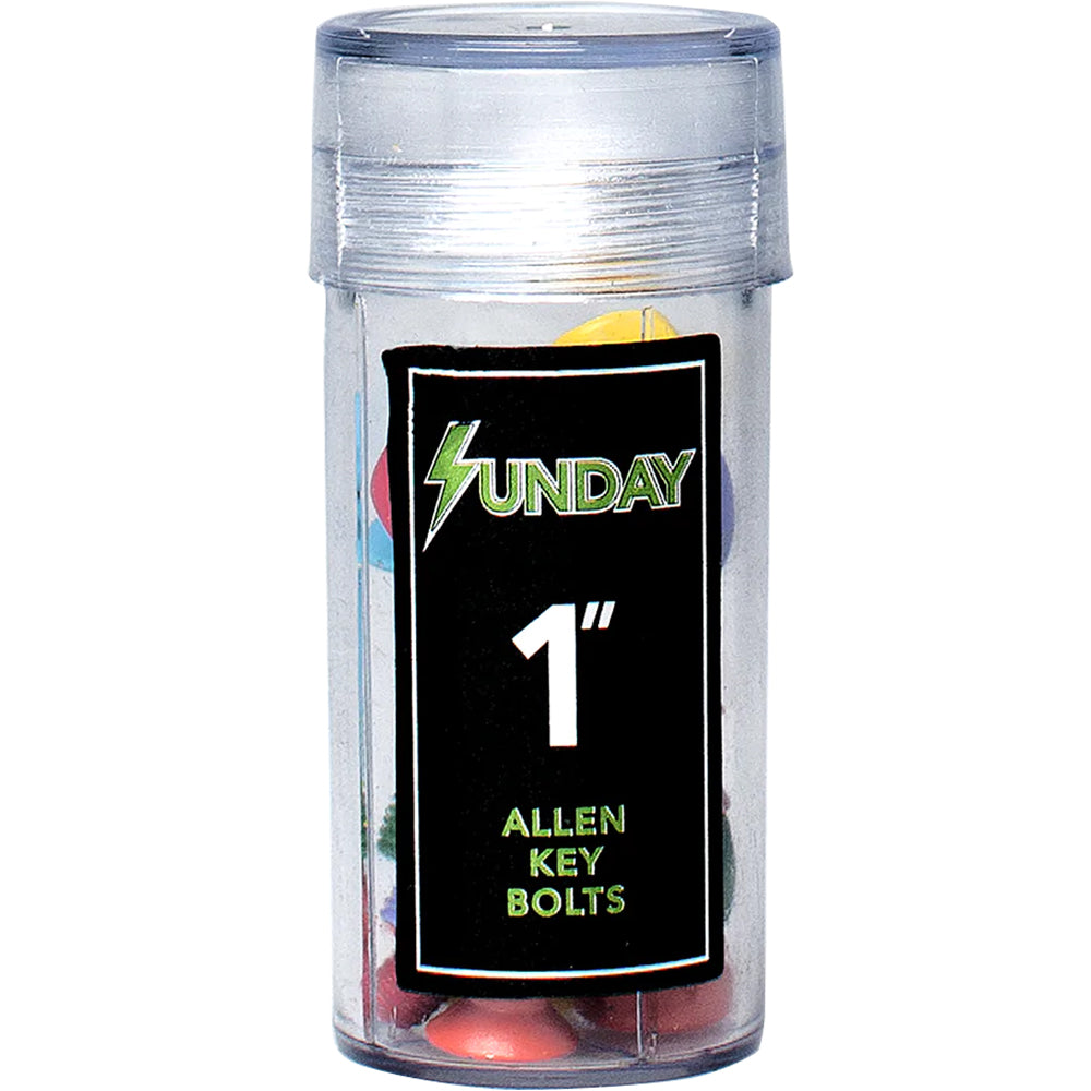 Sunday Hardware Allen Skateboard Bolts Coloured 1"