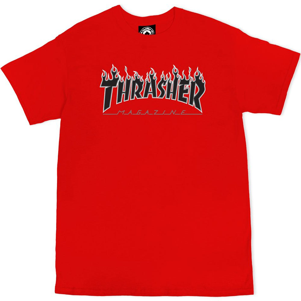 Thrasher Flame Logo T shirt red | NOTE shop