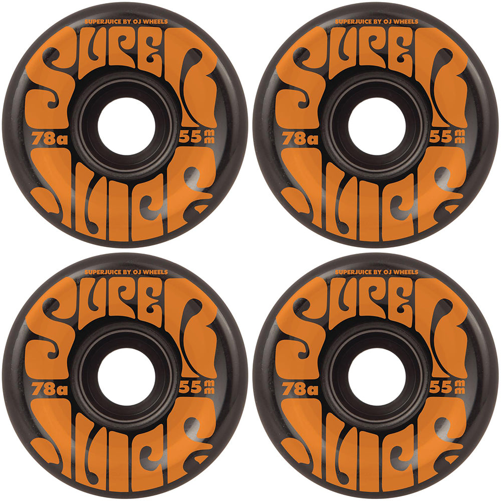 OJ Mini Super Juice 78A Black Skateboard Wheels 55mm