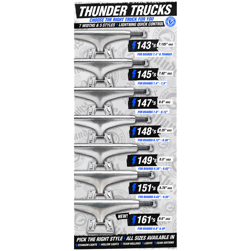 Only 45.00 usd for Thunder Hi 149 hollow lights polished team trucks 8.5  Online at the Shop
